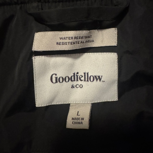 Goodfellow & Co Black Varsity Bomber Jacket - Picture 3 of 6